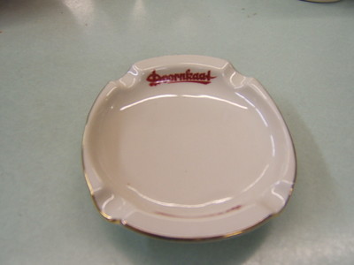 Doornkaat German Schapps Ashtray w gold rim free shipping