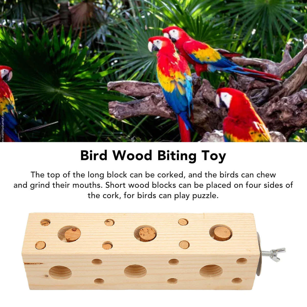 Wood blocks for deals birds