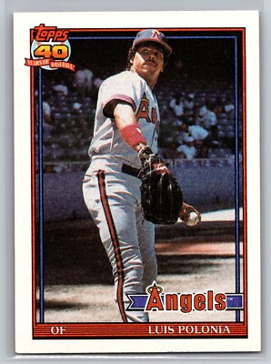 1991 Topps - Luis Polonia #107