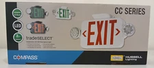 HUBBELL LIGHTING COMPASS CC SERIES COMBINATION LED EXIT/EMERGENCY LIGHT CCR