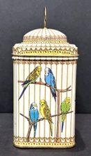 Vintage Bird Cage Tin Container by Kurki from Keller-Charles of Philadelphia