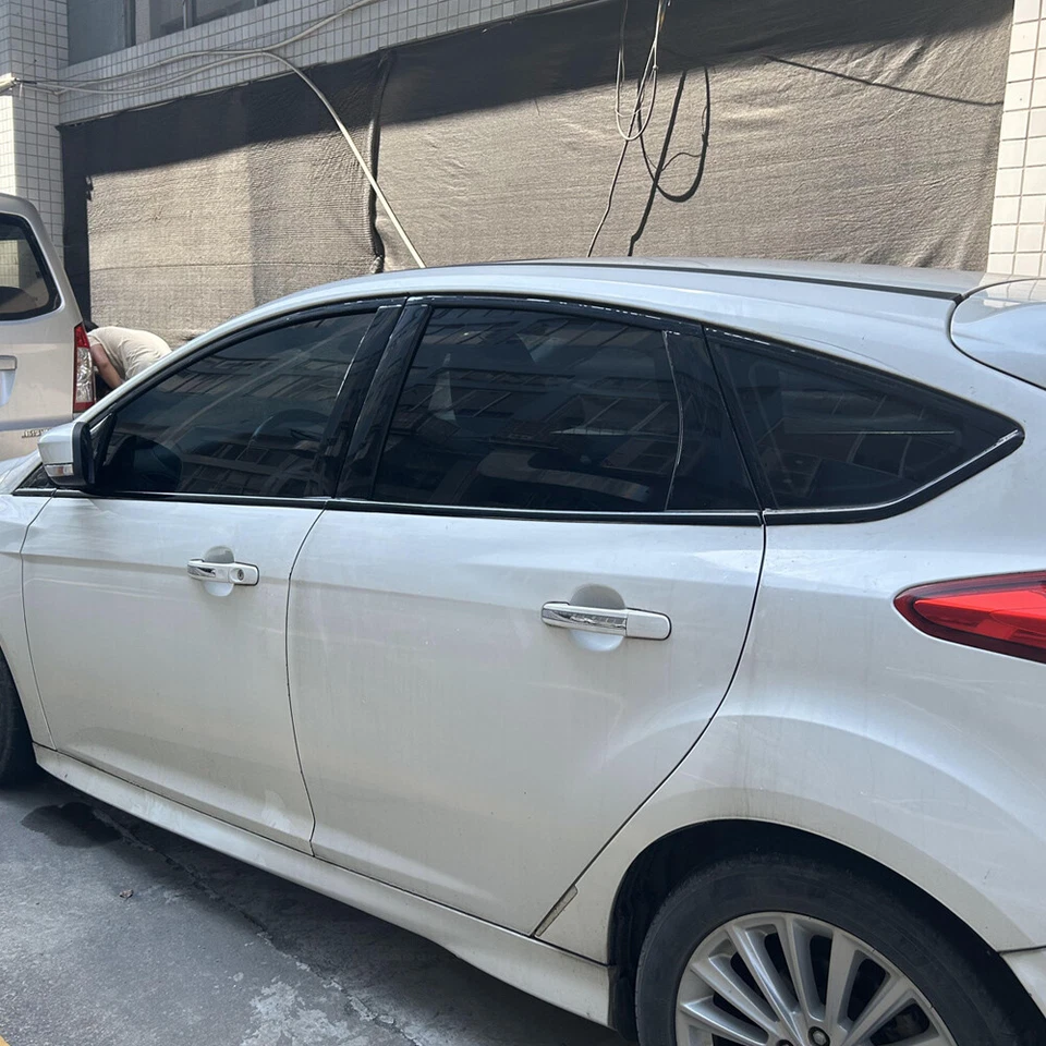 Matte/Glossy Black Chrome Delete Window Trims For Ford Focus 2012-2018 Foto 2 de 4