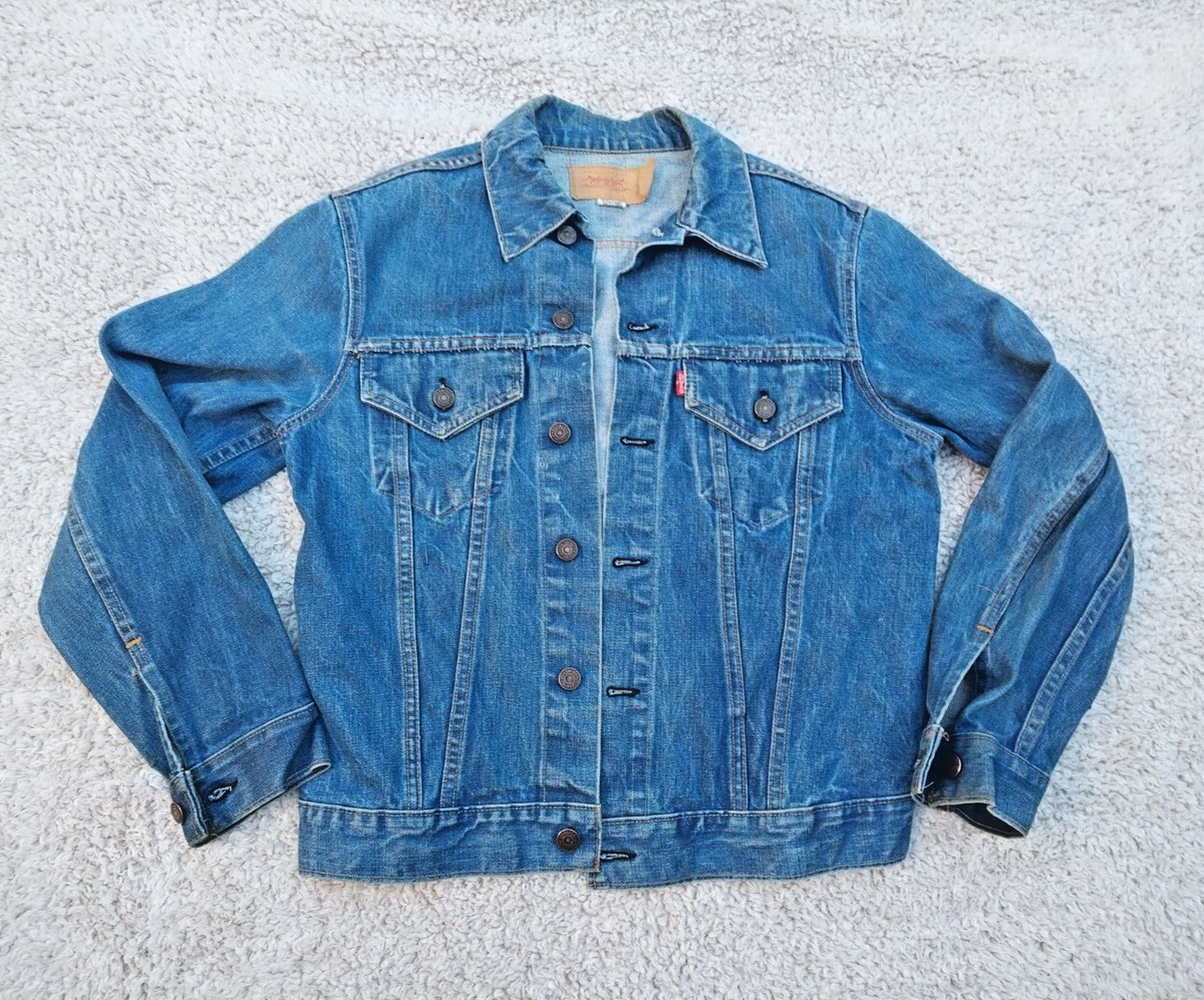 Vintage 1970's Levi's 70505 0217 Denim Trucker Type 3 Jacket 40