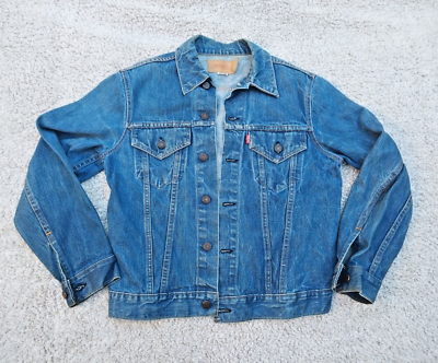 Vintage 1970's Levi's 70505 0217 Denim Trucker Type 3 Jacket 40