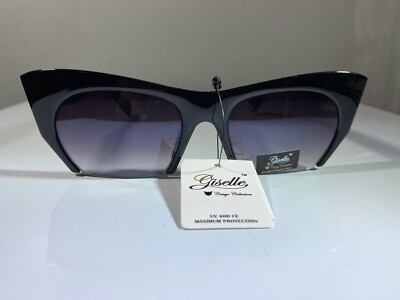 Women's cat eye style sunglasses with purple lenses and blue animal print arms