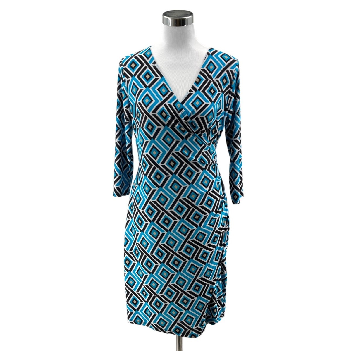 blue petite wrap dress Napa Dress / Petite Blue Petite Blue / XL