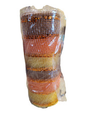 Crafter's Square Decorative Mesh - New - 6" x 5 yd - Yellow, Orange Brown