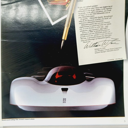 Vintage Oldsmobile Sedan Launch Showroom Car Sales Brochure USA 1988 - 第 2/6 張圖片