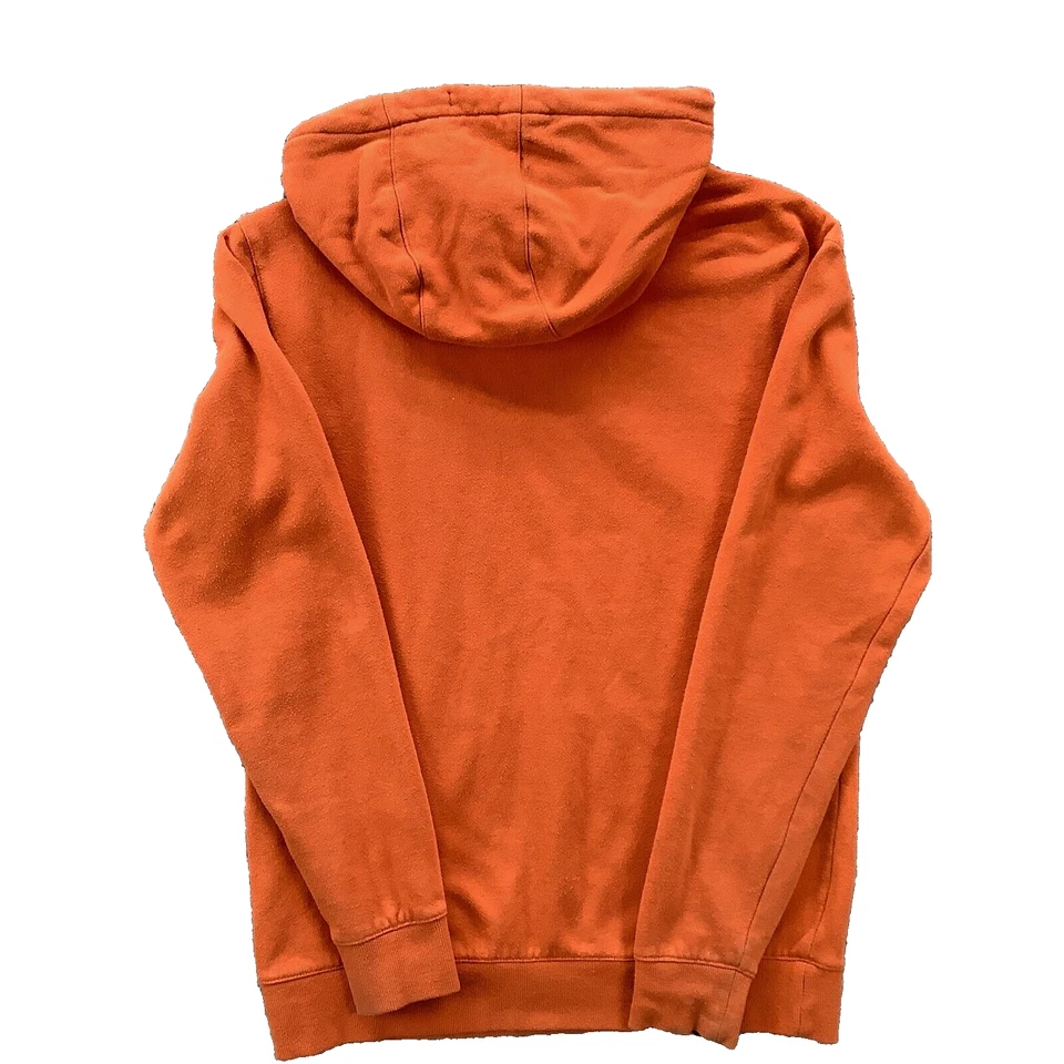 DC SHOE CO Hooded Pullover Sweatshirt Women's S Orange Hoodie Skateboard Pocket - Image 2 of 4