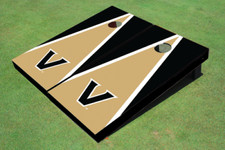Vanderbilt University Gold And Black Matching Triangle Cornhole Boards