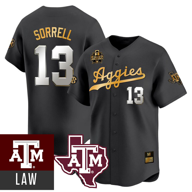 Texas A&M Aggies 2024 Caden Sorrell Baseball Jersey All Over Print