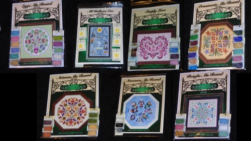  GLENDON PLACE Counted Cross Stitch Pattern with Mill Beads, Buttons YOU CHOOSE!