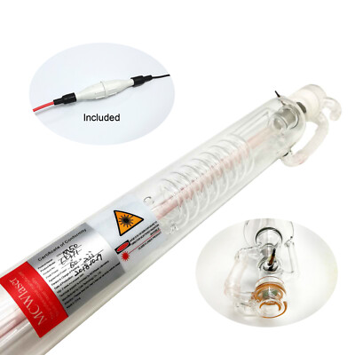 MCWlaser 50W CO2 Laser Tube For Laser Engraver Machine Cutting 850mm Laser Tube