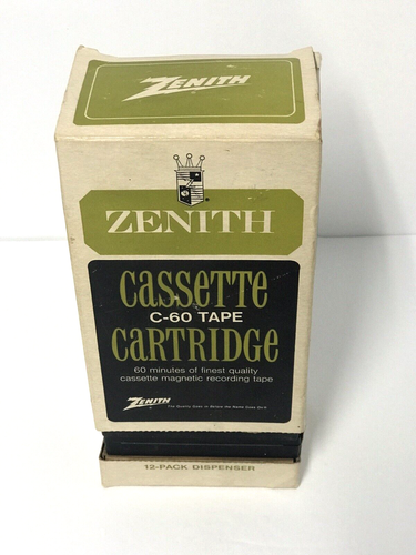 Zenith Cassette C-60 Magnetbandkassette im Original Spender Vintage 11 Kassetten - Bild 21 von 21