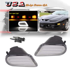 Sequential Switchback Led Front Corner Drl Turn Signal Lights For 98-02 Trans Am