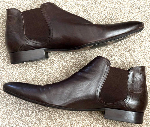 Bottes Chelsea Drakes Hancock – Daim Marron – Goodyear – Fabriquées UK – Taille 44 EU