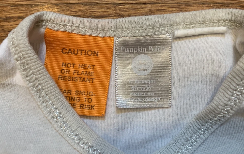 Parche Calabaza Bebé Unisex Footie Dormir Gris Blanco Rayas Algodón Talla 3-6m 67cm Foto 4 de 4