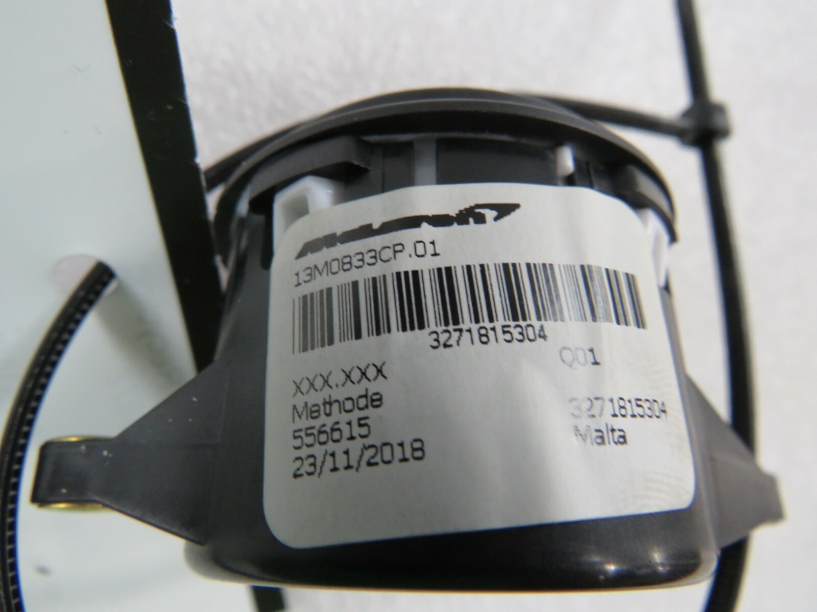 McLaren 600LT, Mirror Control Switch, Used, P/N 13M0833CP