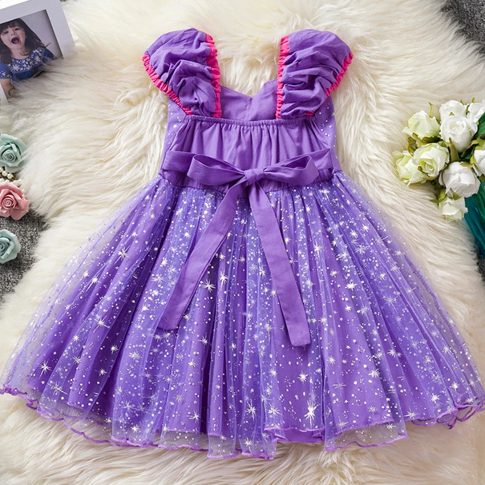 Ready 2 Ship! Princess Dress Puff Sleeve Party Gown Girl Sizes 2T - 5T NWT - Image 3 of 4