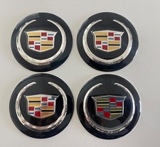4pcs 65mm Cadillac Car Wheel Center Hub Cap Badge Emblem Sticker
