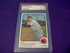 1973 TOPPS #69 PHIL GAGLIANO PSA 8