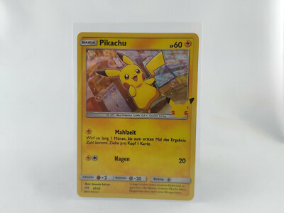 Pokemon Mc Donalds 2021 Holo Pikachu 25/25 McDonalds 25th Anniversary Promo de