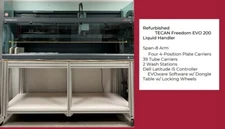 TECAN Freedom EVO-2 200 Automated Liquid Handling Multi-Channel Pipetting Robot 