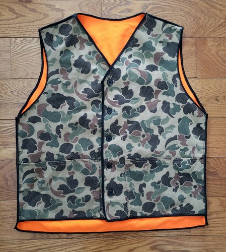 Vintage 70s 80s Duck Camo Orange 