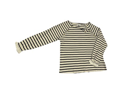 Envie de Fraise Sailor Blue Off White Stripes Maternity Nursing Top Sz 10/12