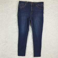 Democracy Jeans Womens 6 Skinny Blue Denim "Ab"solution Dark Wash Stretch