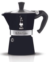 Bialetti Espressokocher Moka Express Color 6 Tassen Schwarz
