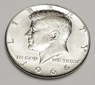 1966 P Kennedy Half Dollar 40% SILVER  *AU - ABOUT UNCIRCULATED* *FREE SHIPPING*