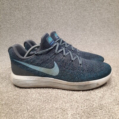 Nike Lunarepic Low Flyknit Men’s Shoes Sneaker Blue White Size 12  863779-404