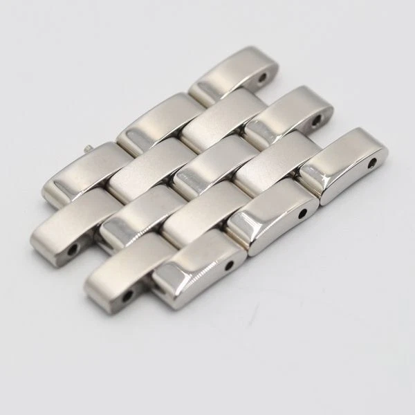 Bracelet montre homme Gucci authentique 3 maillons 5500 chronographe pièces argent 20 mm