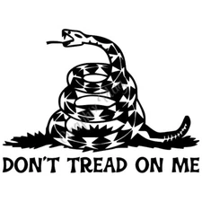 Dont Tread On Me  2nd Amendment Gadsden Flag Viny Decal Car Truck Window Sticker