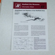 Amphibians and Reptiles of Sheffield, Sheffield City Libraries A4 Booklet