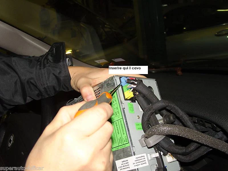 PHONOCAR Cavo AUX IN radio MP3 I-POD LANCIA Lybra no navy NUOVO