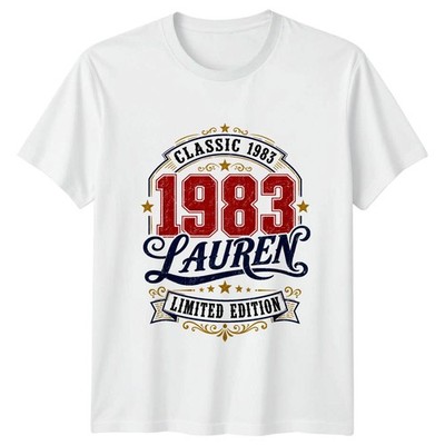 1983 Lauren Damen T-Shirt Vintage Classic Limited Edition Geburtstag Geschenk