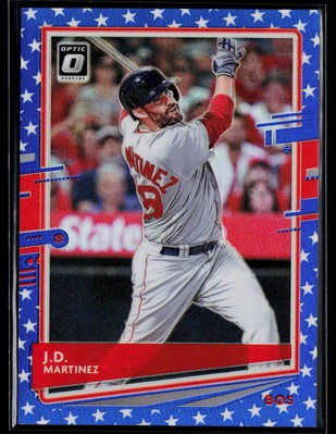 2020 Donruss Optic #178 J.D. Martinez Spirit of 76 #/76