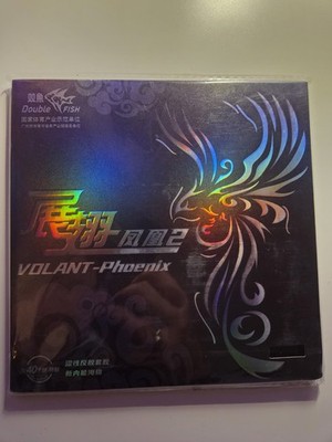 Neu  Tischtennisbelag Double Fish Volant- Phönix 2 Schwarz 2,1mm