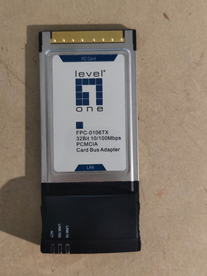 Level One FPC-0106TX 32-bit 10/100 Mbps PCMCAI Card Bus Adapter netzwerkkarte