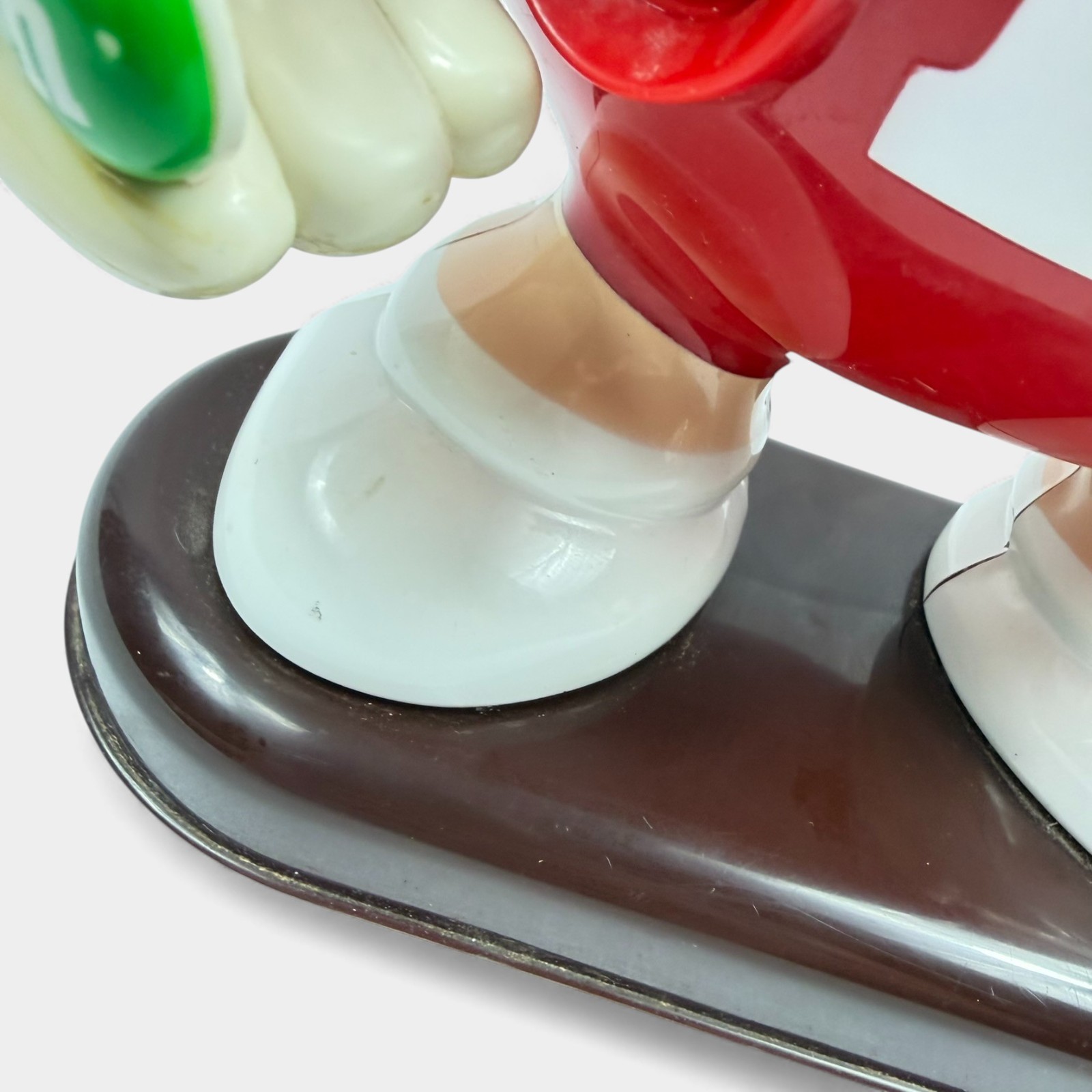 Vintage 1992 Round Red Mars M&M Candy Dispenser 90s M&Ms Americana