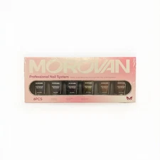 Morovan Professional Nail System (Box Of 6 Nail Polishes) BZCSR018 -New, Sealed