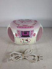 Hello Kitty 2008 KT2028H AM/FM Stereo CD Cassette Recorder For Parts Only 