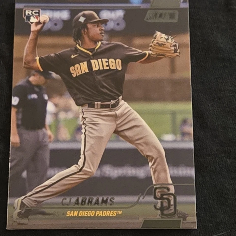 2022 Topps Stadium Club - C.J. Abrams #31 Base And Black Foil 2 Card Lot (RC) - Image 2 of 3