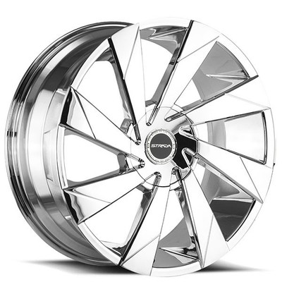 20x8.5''Strada Wheels Moto Chrome Rims