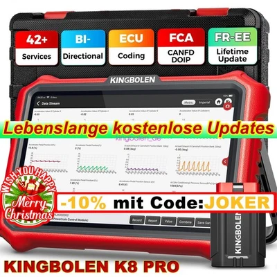 KINGBOLEN K8 PRO Car OBD2 dispositivo diagnostico auto scanner ECU coding Active TEST