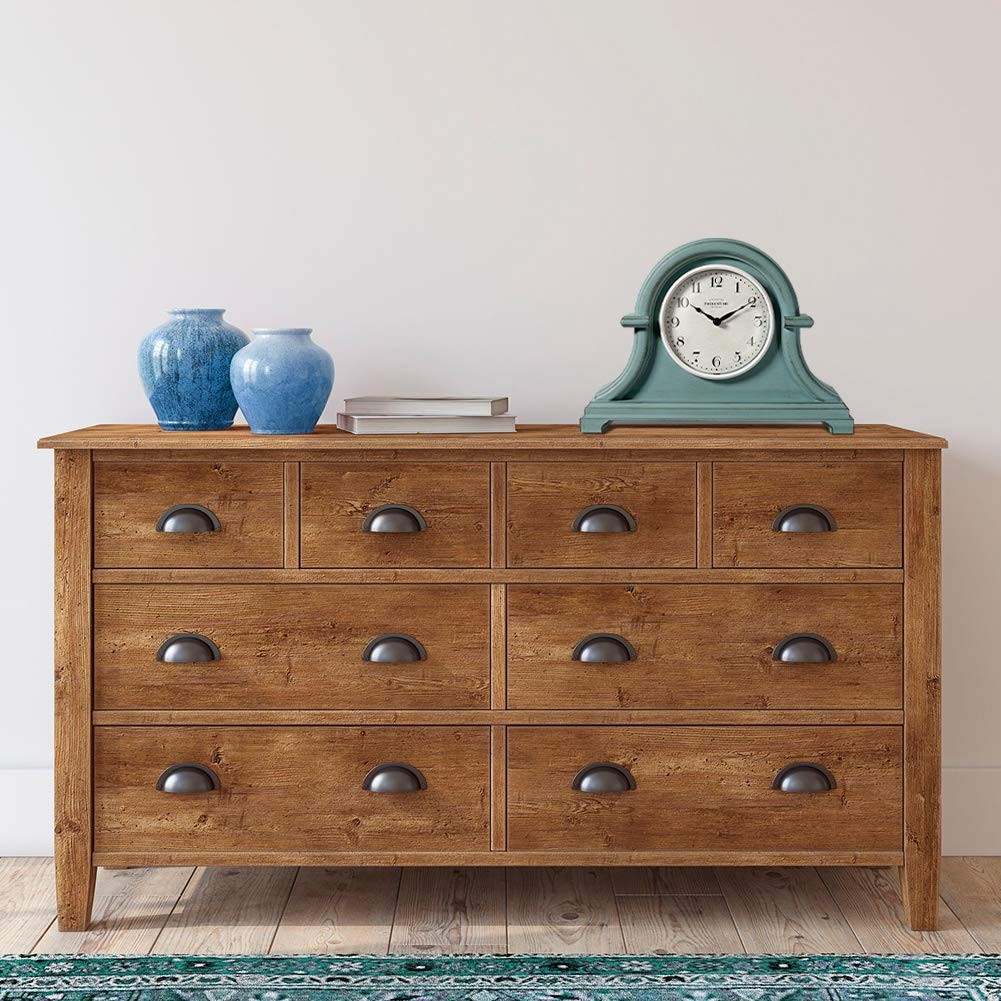 & Co. Mantel Clock Vintage Farmhouse Series, Napoleon Desk & Shelf Clock, 13 ...