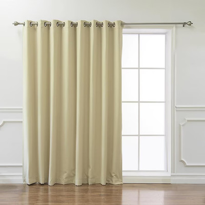 Best Home Fashion BLACKOUT CURTAIN Premium Collection 96'' x 80'' - BEIGE- NEW