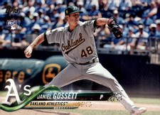 2018 Topps Update #US283 Daniel Gossett RC Oakland Athletics